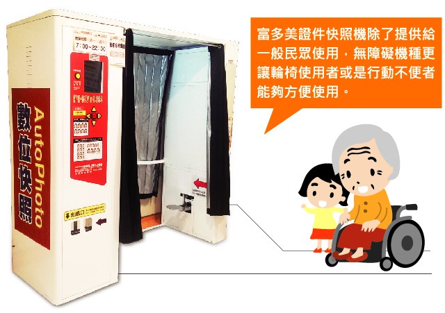 無障礙輪椅機卡通示範圖