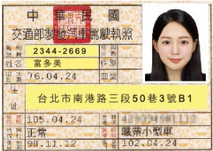駕照照片圖示